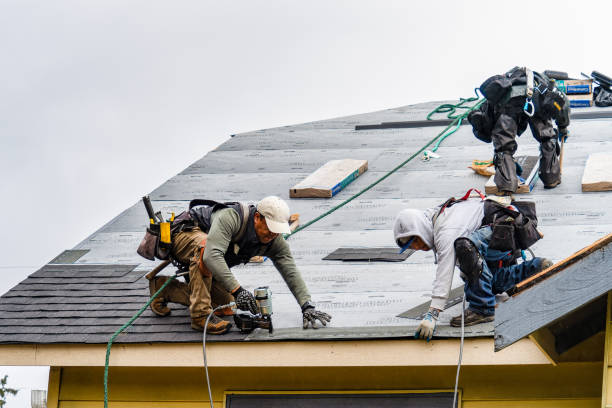 Professional Gutter Installation technician working in Ramah, CO